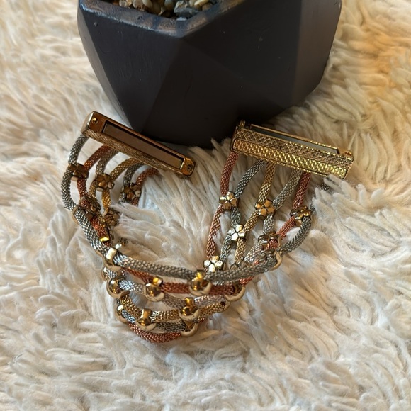 🤗MESH TWISTED BRACELET 4 TONES GOLD COPPER SILVER PEWTER MAGNETIC… - Picture 13 of 16